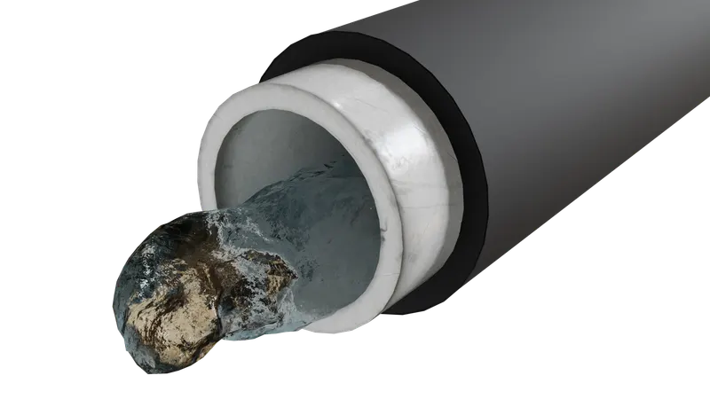 Solution insulated pipe, 3D render by Signature Media