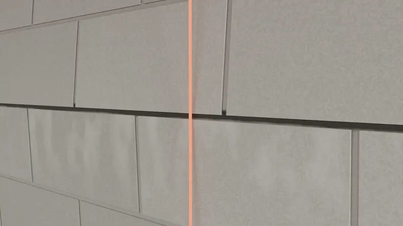 Plumb line bowing wall foundation, 3D render by Signature Media