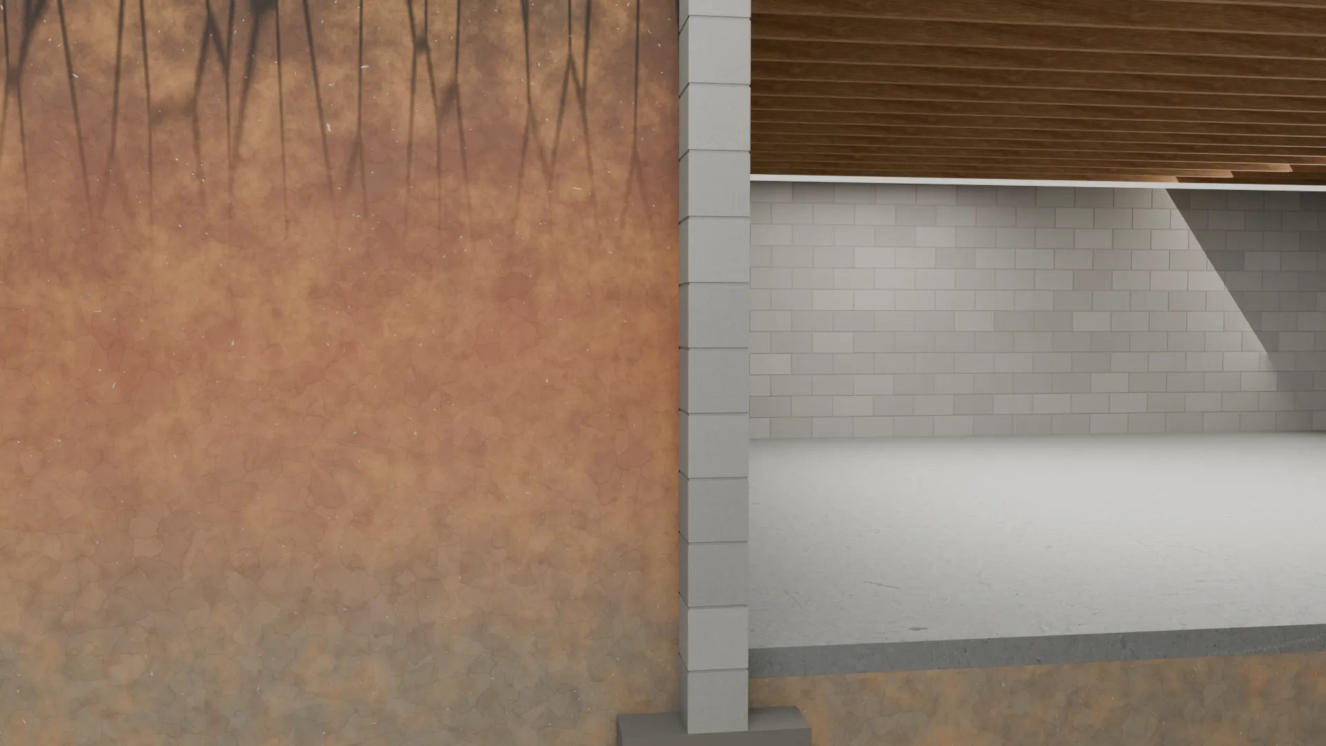 Cutaway foundation wall, 3D render by Signature Media