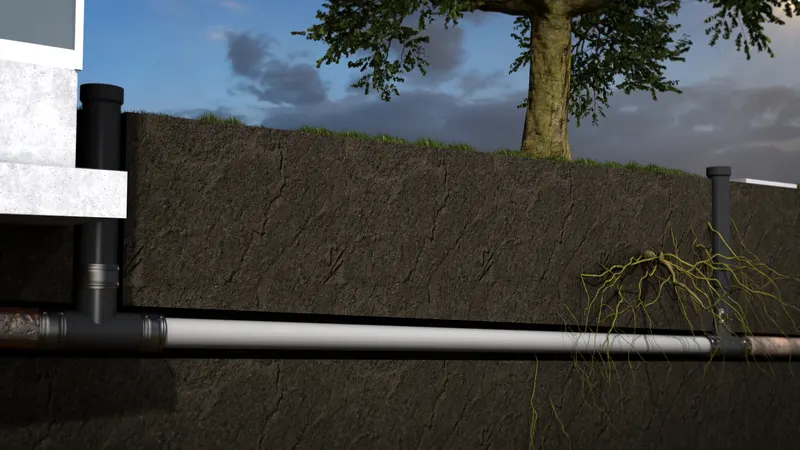 Relined pipe, finished, 3D render by Signature Media
