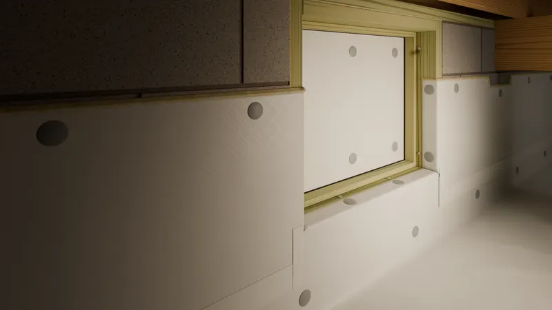 Vapor barrier insulation, 3D render by Signature Media