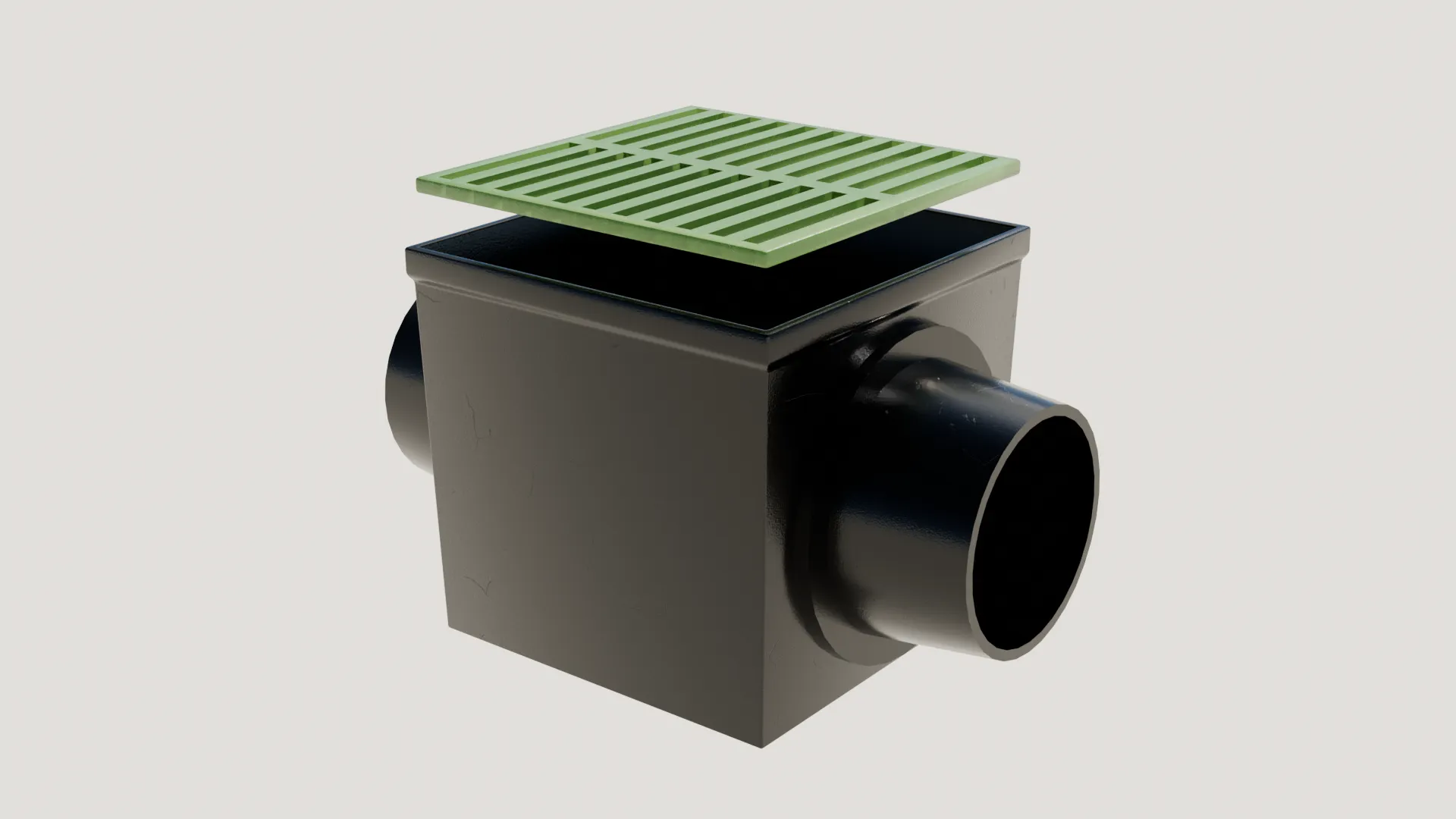 Drainage catch basin, 3D render by Signature Media